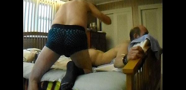  gay spanking and facefuck swallow
